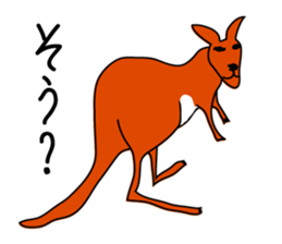 JACK ,a loose kangaroo sticker #3282571