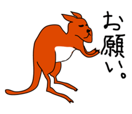 JACK ,a loose kangaroo sticker #3282577