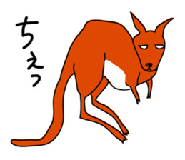 JACK ,a loose kangaroo sticker #3282579