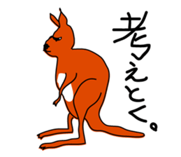 JACK ,a loose kangaroo sticker #3282585