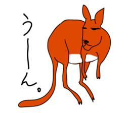 JACK ,a loose kangaroo sticker #3282588