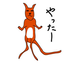 JACK ,a loose kangaroo sticker #3282591