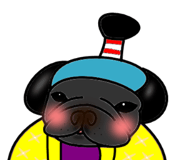 Real french bulldog family,All color ! sticker #3283355