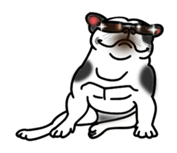 Real french bulldog family,All color ! sticker #3283359