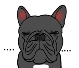 Real french bulldog family,All color ! sticker #3283365