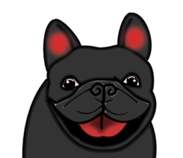 Real french bulldog family,All color ! sticker #3283366