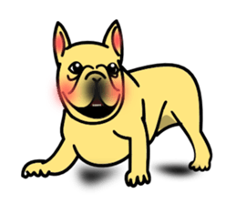 Real french bulldog family,All color ! sticker #3283367