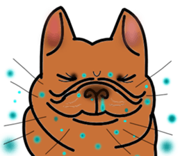 Real french bulldog family,All color ! sticker #3283370