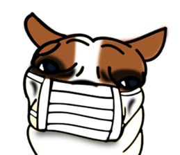 Real french bulldog family,All color ! sticker #3283371