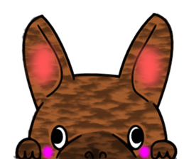 Real french bulldog family,All color ! sticker #3283374