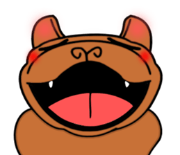 Real french bulldog family,All color ! sticker #3283379