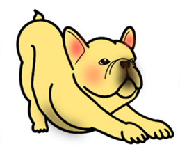 Real french bulldog family,All color ! sticker #3283383