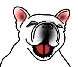 Real french bulldog family,All color ! sticker #3283385