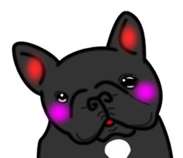 Real french bulldog family,All color ! sticker #3283386