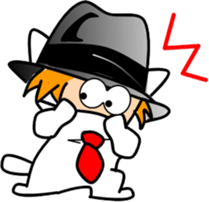 Hatter of cat-2 sticker #3283598