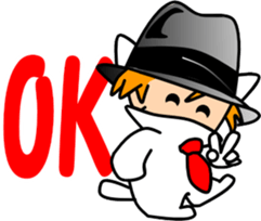 Hatter of cat-2 sticker #3283600