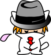 Hatter of cat-2 sticker #3283606