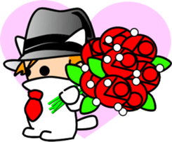 Hatter of cat-2 sticker #3283625