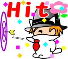 Hatter of cat-2 sticker #3283628