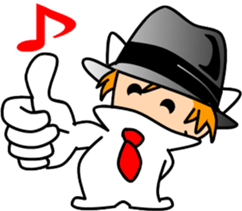 Hatter of cat-2 sticker #3283630