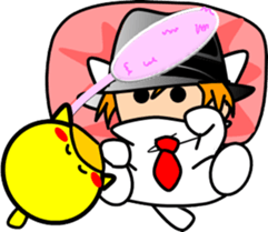 Hatter of cat-2 sticker #3283631