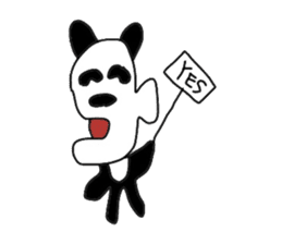panda person sticker #3284459