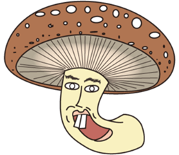 surreal mushrooms sticker #3284754