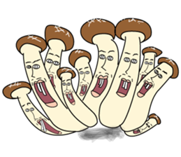 surreal mushrooms sticker #3284755