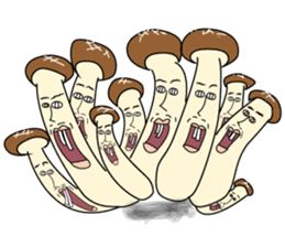 surreal mushrooms sticker #3284755