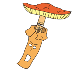 surreal mushrooms sticker #3284774