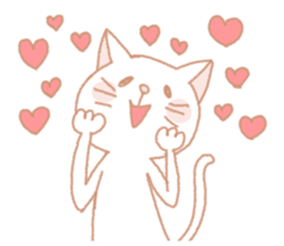 White cat is from Fukuoka city,Japan. sticker #3284828