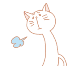 White cat is from Fukuoka city,Japan. sticker #3284830