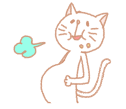 White cat is from Fukuoka city,Japan. sticker #3284831