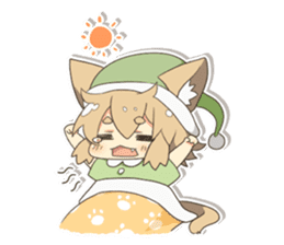 Cat and fox sticker #3284846
