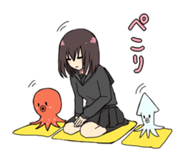 Dried squid & Yoshiko sticker #3285052