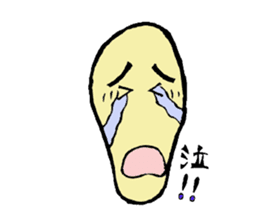 It is the Sticker of a strange face. sticker #3285521