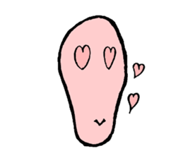 It is the Sticker of a strange face. sticker #3285526