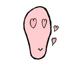 It is the Sticker of a strange face. sticker #3285526