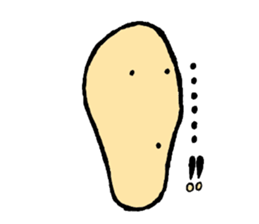 It is the Sticker of a strange face. sticker #3285527