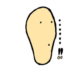 It is the Sticker of a strange face. sticker #3285527