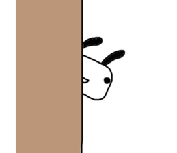 Rabbit of a square face sticker #3286243