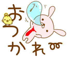 Leisurely rabbit. sticker #3286669