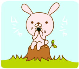 Leisurely rabbit. sticker #3286671