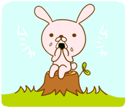 Leisurely rabbit. sticker #3286671