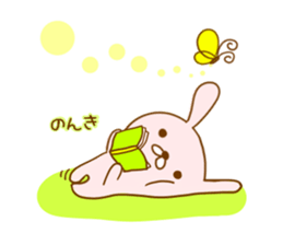 Leisurely rabbit. sticker #3286672