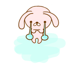 Leisurely rabbit. sticker #3286677