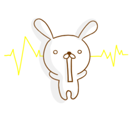 Leisurely rabbit. sticker #3286678