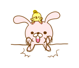 Leisurely rabbit. sticker #3286689