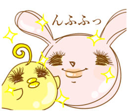 Leisurely rabbit. sticker #3286695