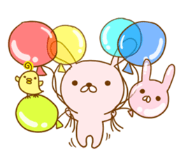 Leisurely rabbit. sticker #3286697